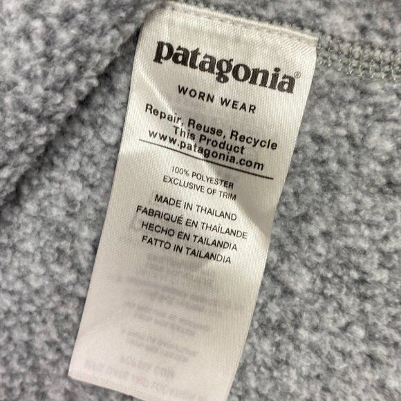 Patagonia Better Sweater Women's Small Gray Pullover Fleece 1/4 1/2 Zip 25618 - Picture 8 of 12